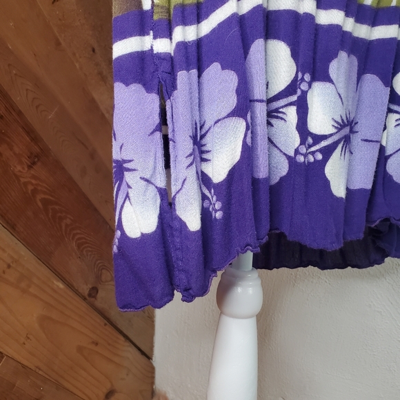 Hawaiian Print Stretch Dress - Picture 6 of 11